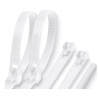 7,4 X 450 Nylonowe Opaski białe wielokrotnego użytku /100szt