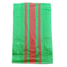 Worek 50X80 25 kg Gramatura 50G Zielony z czerwonymi paskami