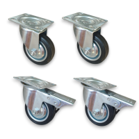 Caster Wheels for Transport Carts and Furniture